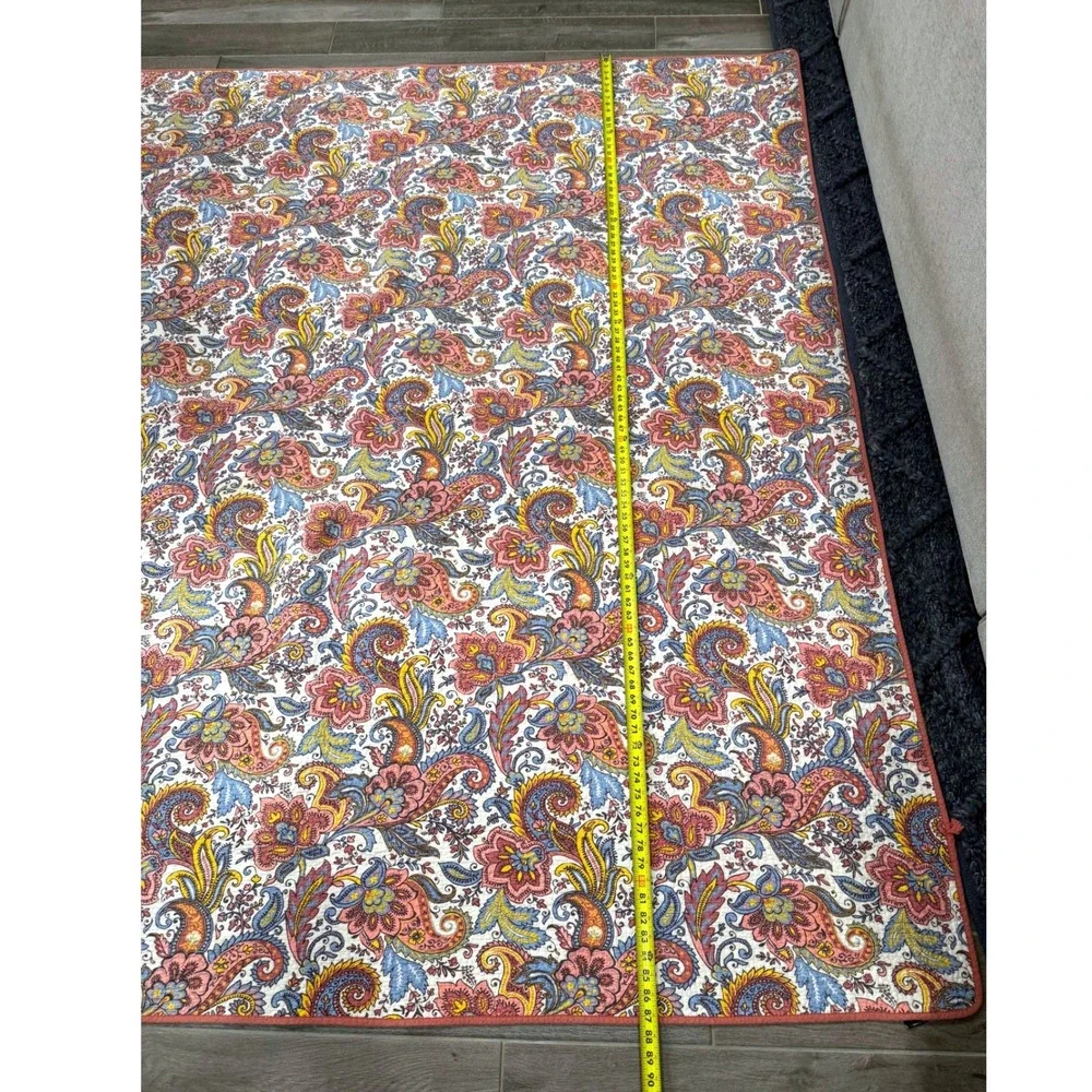 Dream At Home Reversible Paisley Floral Quilt Queen Boho Cottagecore Bedding